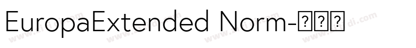 EuropaExtended Norm字体转换